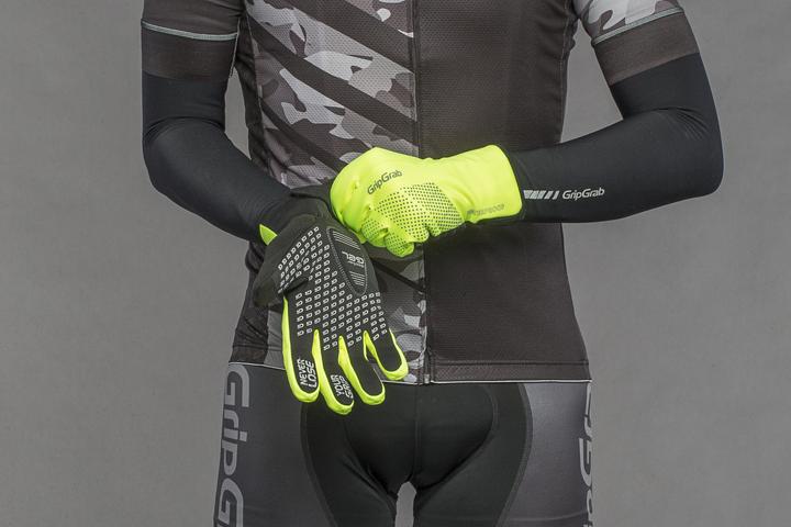 Actual product image GripGrab Ride Waterproof Hi-Vis Thermal Gloves (M)