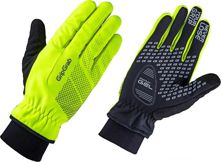 Actual product image GripGrab Ride Waterproof Hi-Vis Thermal Gloves (M)