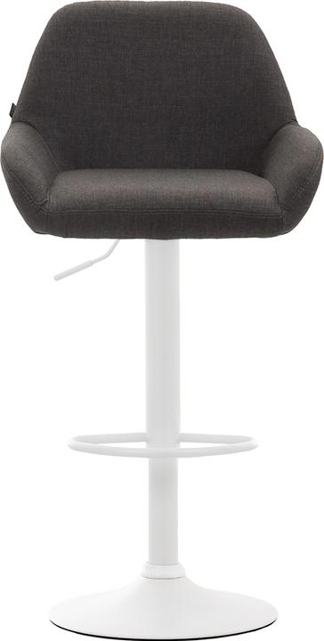 Produktbild CLP Barhocker Braga Stoff weiss, dunkelgrau