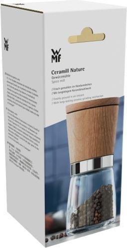 Produktbild WMF Gewürzmühle Salzmühle Pfeffermühle Ceramill Nature Holz Glas Keramikmahlwerk (Pfeffer, Salz)
