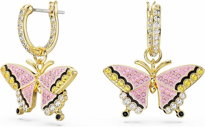 Swarovski Idyllia Drop Pendentif d'oreille papillon or (Métal Swarovski)