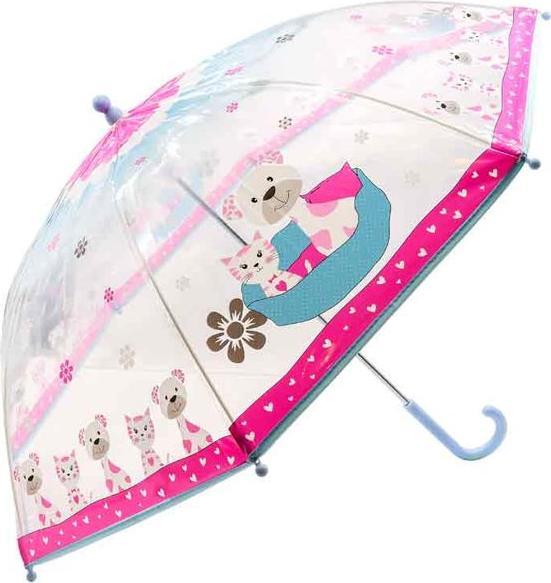 BB Klostermannn Kinderschirm Hund & Katze transparent