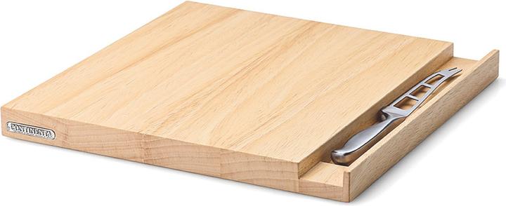 Produktbild Continenta Gummibaum Käsebrett mit Messer