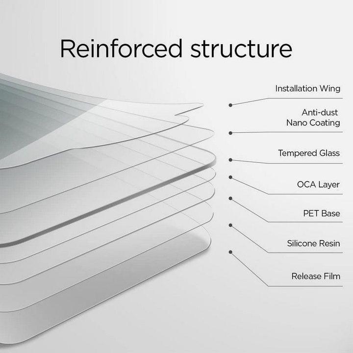 Actual product image Spigen Glass.tR Slim HD (1 Piece, Apple iPhone SE (2nd Gen))