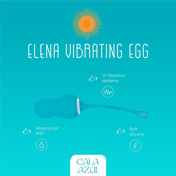 Produktbild Easytoys Elena Vibrationsei mit Fernbedienung Azul