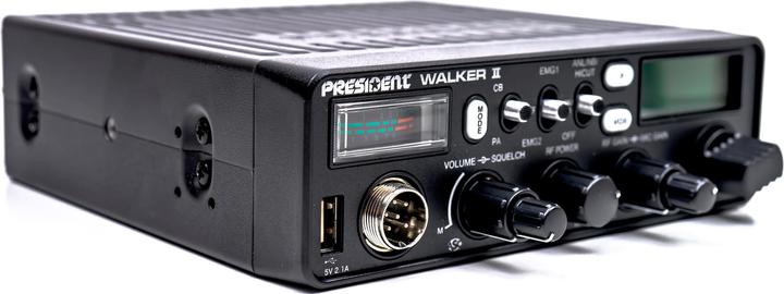 Produktbild PNI Paket CB-Funkgerät President WALKER II ASC + CB-Antenne ML70, Länge 70 cm, 26-30 MHz, 200 W