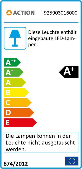 Energie-Label Wofi SANAN LED-Deckenspot 3 x 4.5W, Chrom (380 lm)