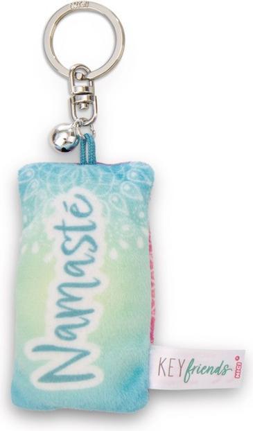 Magni NICI Schlüsselanhänger Mini Plüschkissen Namasté mit Glöckchen 8cm