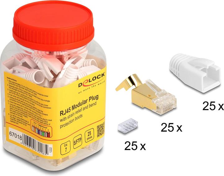 Image du produit Delock Connecteur modulaire RJ45 (Câble réseau Connecteur)