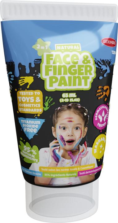 Actual product image Boti Tube of natural face and finger paint - black and white, 2 x 65 ml