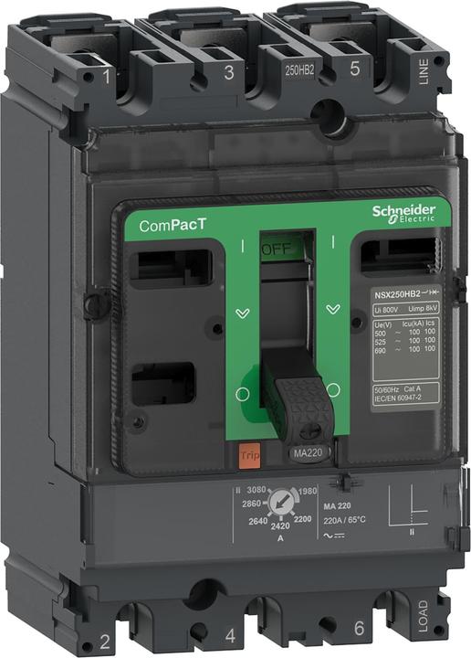 Schneider Electric C25R3MA220 Interruttore automatico compatto ComPacT NSX250R con