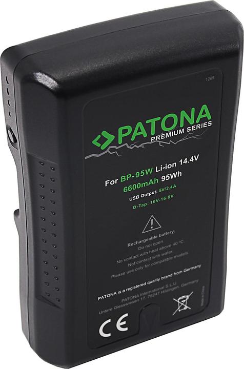 Image du produit Patona Sony BP-95W V-Mount (Batterie de l'appareil photo)