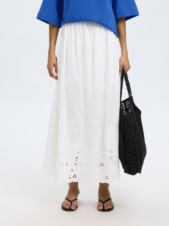 Produktbild Selected Femme Slfdahlia Hw Ankle Broderi Skirt B (40)