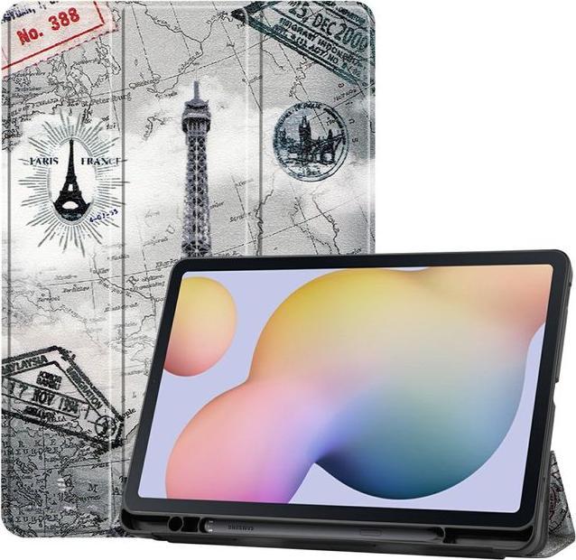 Actual product image MU Style Triple folding cover with pattern (Galaxy Tab S7)