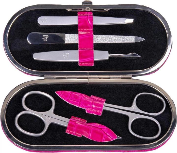 Produktbild Sacher TF200R.1007 - 5-teilig Maniküretui Manikürenset pink Leder