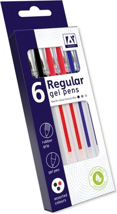 Etichetta energetica A Star Penne in Gel (Pack Of 8) (Nero/rosso/blu, 8 x)