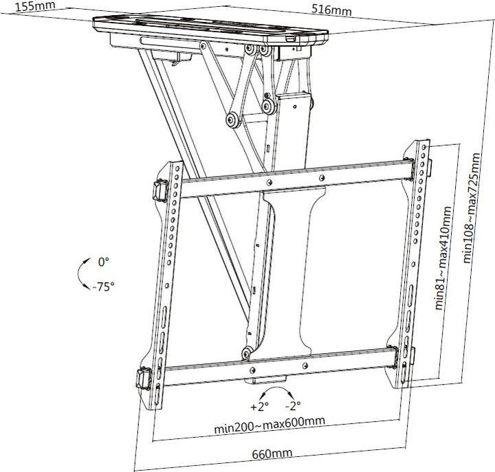 Image du produit equip Montage sur table (Plafond, 70", 35 kg)