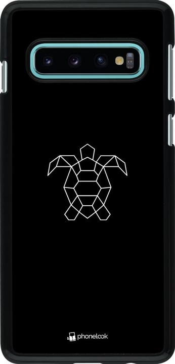 Actual product image PhoneLook Cover Turtles lines on black (Samsung Galaxy S10)