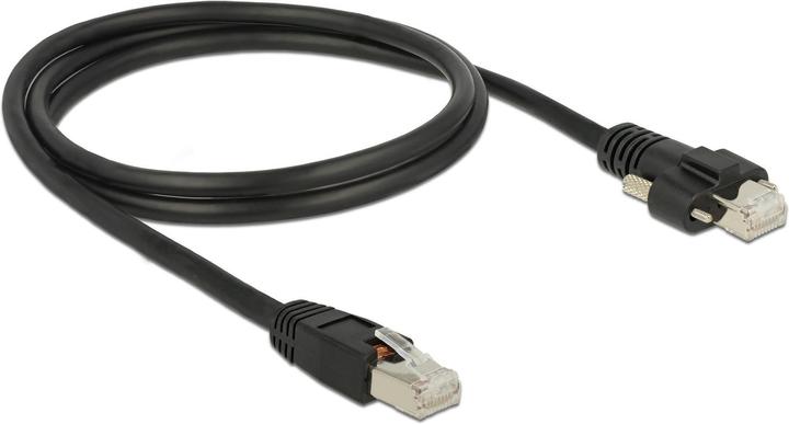 Actual product image Delock Patch cable: S/STP 1m black (S/STP, CAT6, 1 m)