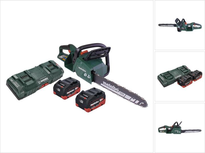 Actual product image Metabo MS 36-18 LTX BL 40 Battery chain saw 36 V ( 2x 18 V ) 40 cm 22 m/s Brushless + 2x battery 5,5 Ah (Battery chain saw)