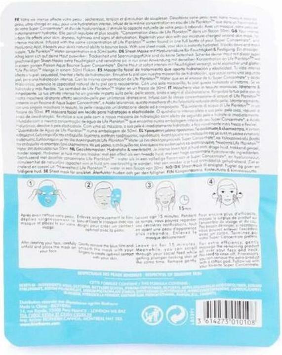 Nutritional values and ingredients Biotherm AQUA Super Mask Bounce (31 ml)
