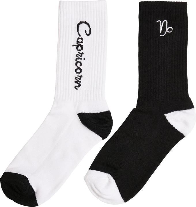 Black, white capricorn