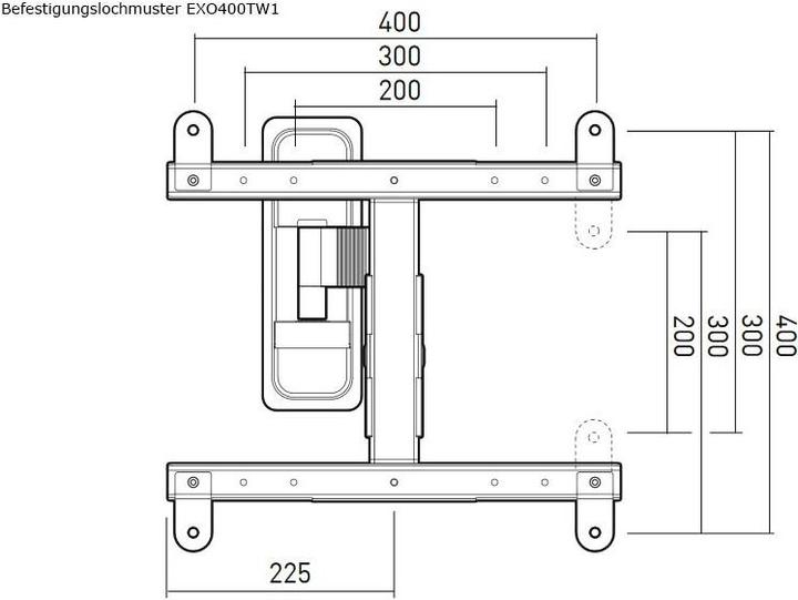 Image du produit Erard EXO 400 TW1 (Mur, 55", 25 kg)