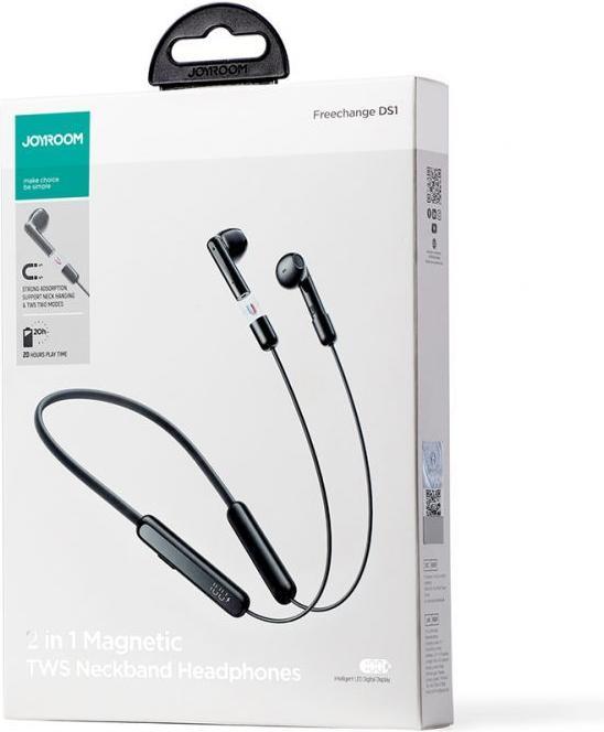 Produktbild Joyroom DS1 Sport Wireless Neckband Headphones - Black (8 h, Kabellos)