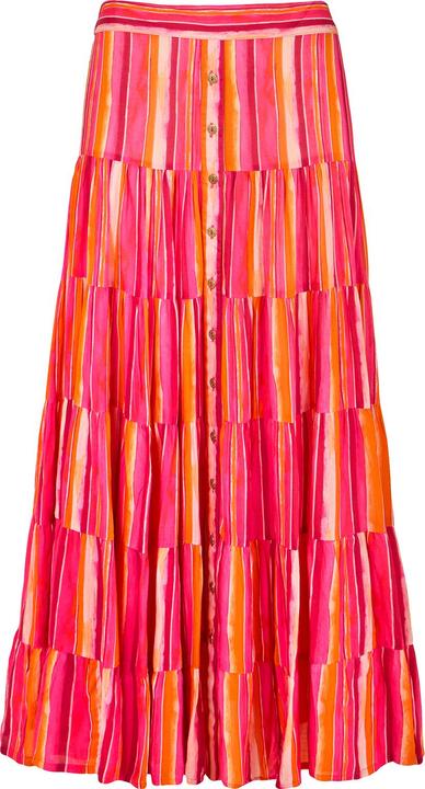 Joe Browns Striped Flowy Tiered Modal Maxi Skirt