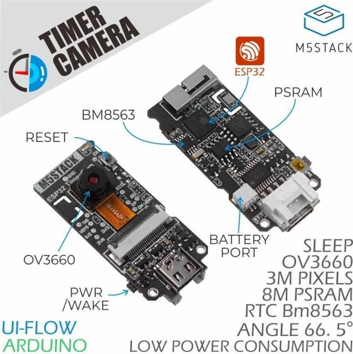 Image du produit M5Stack Caméra à minuterie ESP32, OV3660