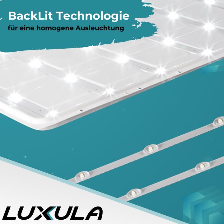 Actual product image Luxula LED BackLit panel, 62x62, anti-glare property (4400 lm)