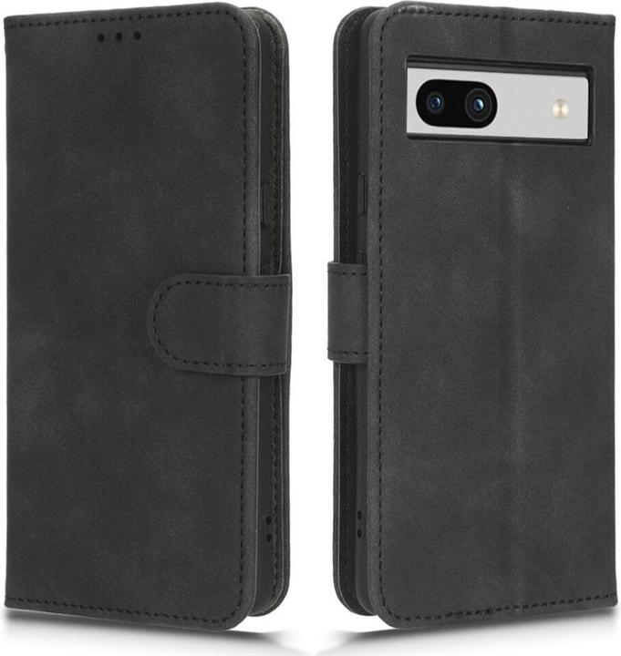 Cover-Discount Google Pixel 7a - Leder Etui Hülle schwarz (Google Pixel 7a)