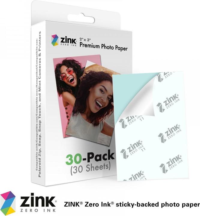 Actual product image Zink Premium (30) (Mint, M230, Zip, snap, Snap touch)