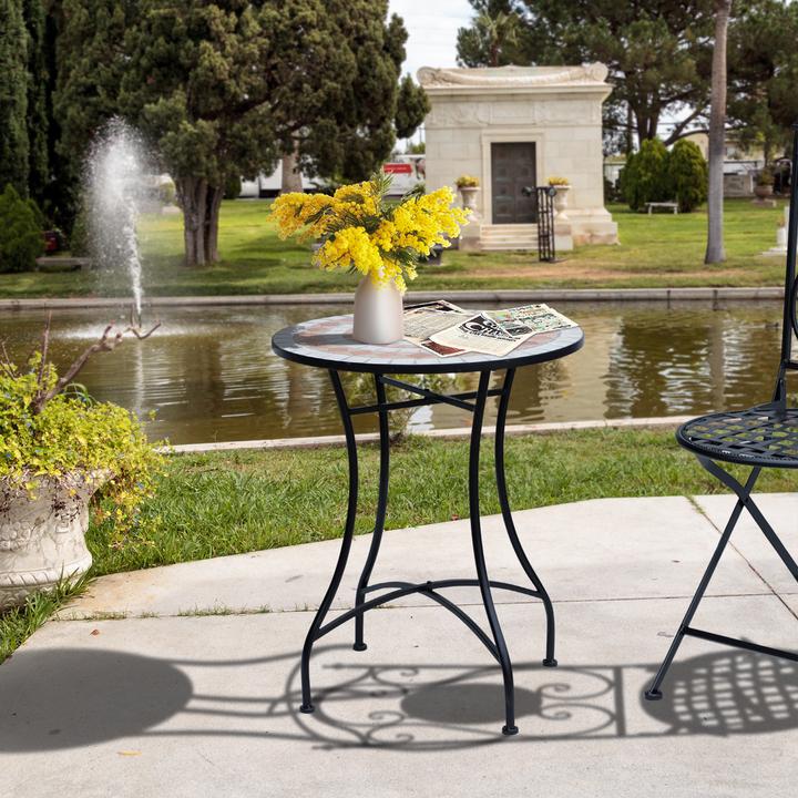 Produktbild Outsunny Runder Mosaiktisch (60 cm)