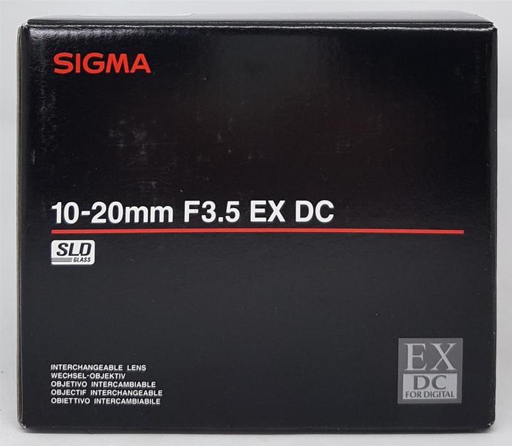 Actual product image Sigma 10-20mm EX DC ASP HSM, Nikon F DX (Nikon DX, APS-C / DX)