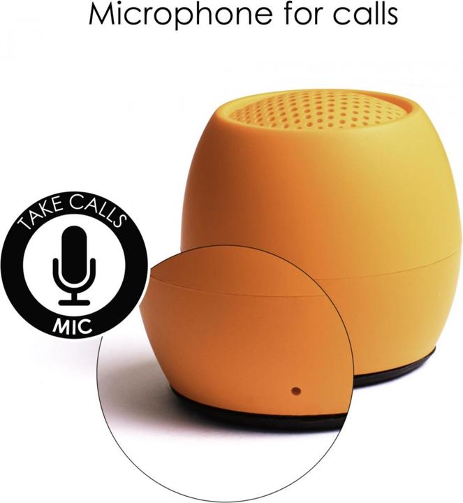 Actual product image Boompods Zero Bluetooth® Speaker Handsfree, Shockproof, Waterproof Orange (5 h, Rechargeable battery operated)