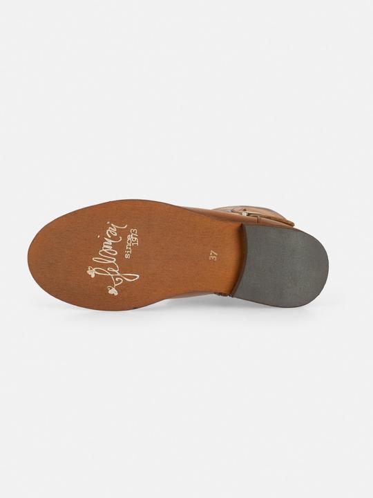 Image du produit Felmini Bottes ODERG W106 Wide Fit en cuir véritable, avec talon bas, fermeture à glissière interne pour (36)