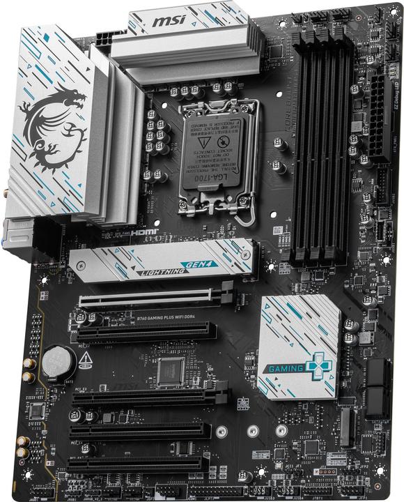 Produktbild MSI B760 GAMING PLUS WIFI DDR4 (LGA 1700, Intel B760, ATX)