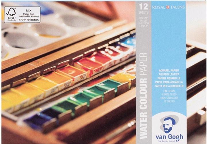 Actual product image Van Gogh Watercolor paper (A6, Plain, Soft cover)