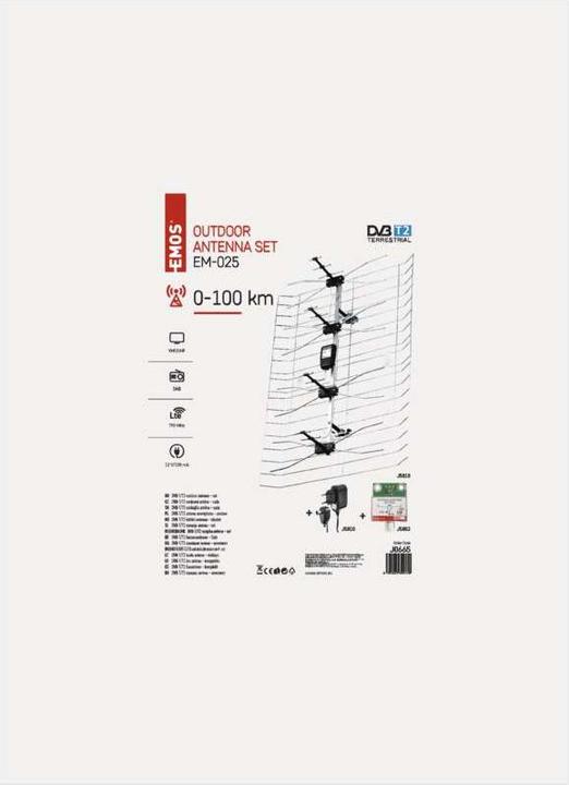 Image du produit Emos ASP-25 Antenne de télévision (DVB-T / -T2)