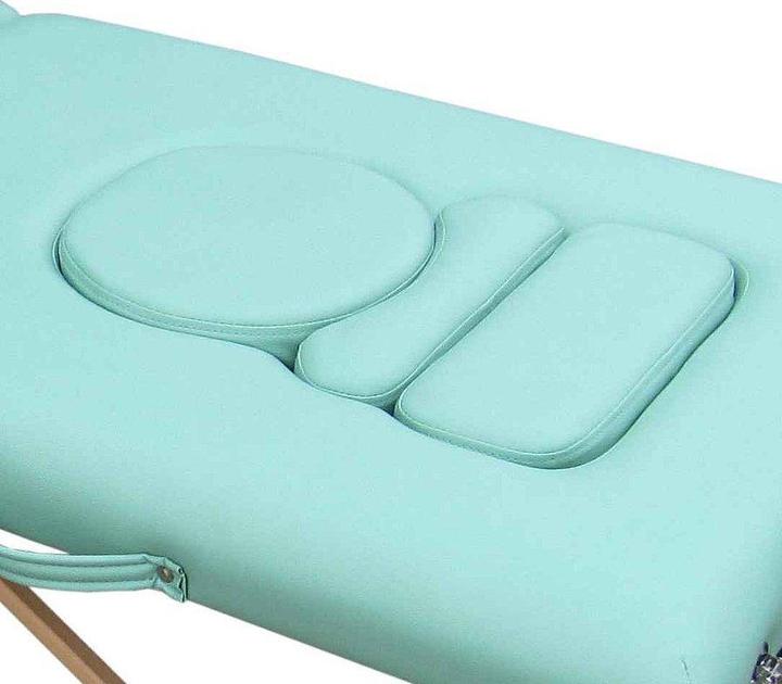 Produktbild Teqler Mobile Massageliege für Schwangere limegrün
