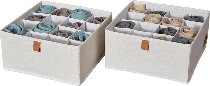 Produktbild Love it Store it Premium Kleiderschrank Organizer 2er Set mit 16 Fächern (30 x 30 x 15 cm, 13.50 l)