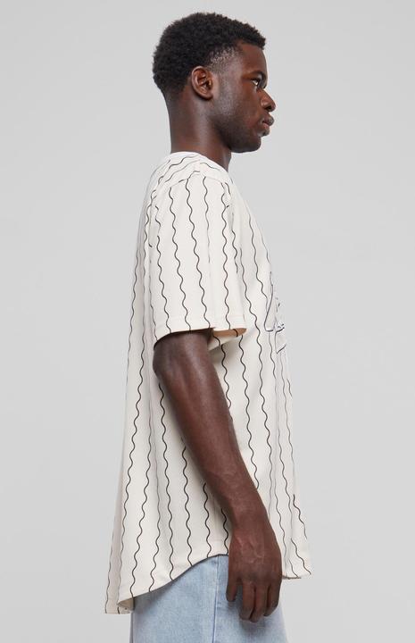 Image du produit Karl Kani KM233-014-1 KK Varsity Ziczac Pinstripe Baseball Shirt (L)
