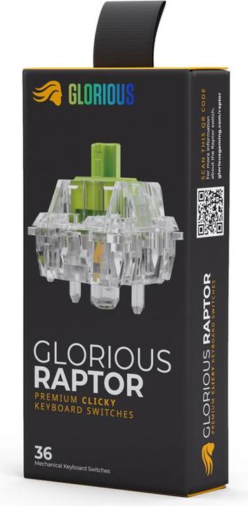 Produktbild Glorious PC Gaming Race Glorious Raptor Switch, mechanisch, 5-Pin, clicky, MX-Stem, 55g - 36 Stück
