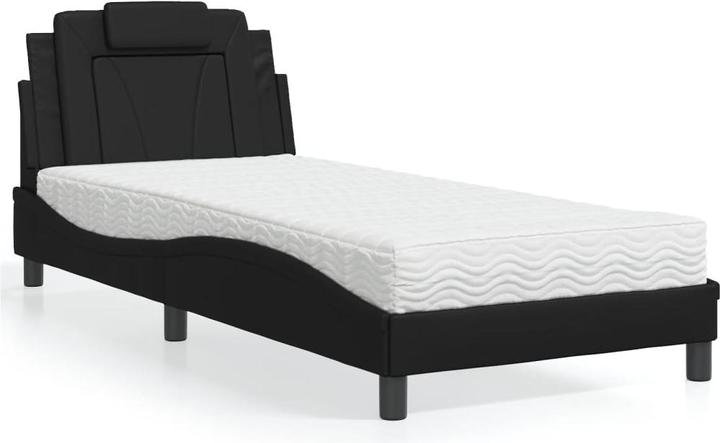 Produktbild VidaXL Bett mit Matratze 80 x 200 cm Kunstleder (80 x 200 cm)