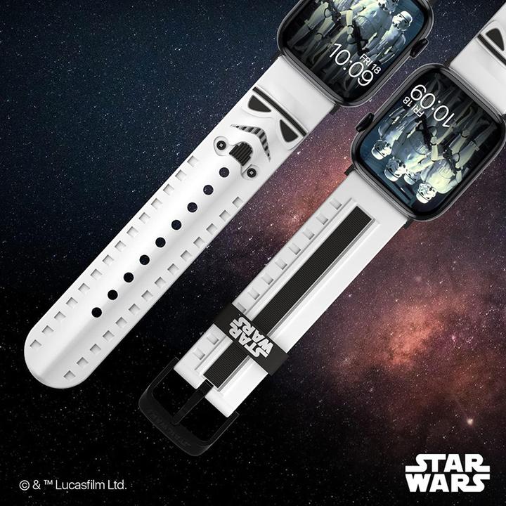 Actual product image Moby Fox Star Wars - Apple Watch Armband 38/40/41/42/44/45/49 mm (Stormtrooper 3D) (Silicone)