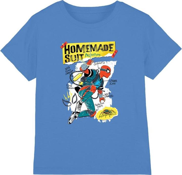 Immagine prodotto Spiderman Homemade Suit Maglietta Bambini (128)