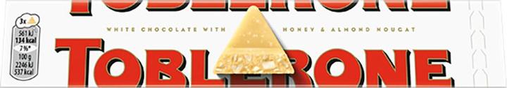 Produktbild Toblerone Swiss White Chocolate with Honey & Almond Nougat (100 g)