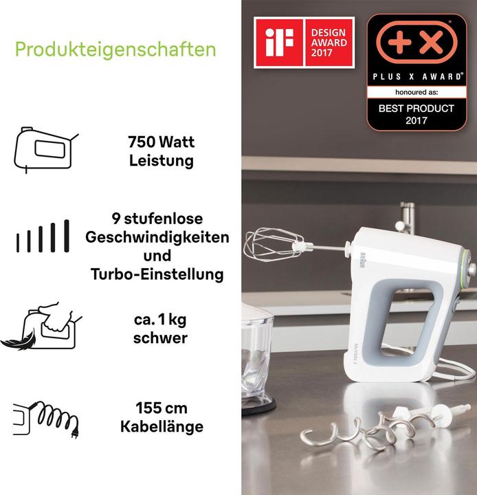 Productafbeelding Braun MultiMix 5 HM5137WH (750 W)