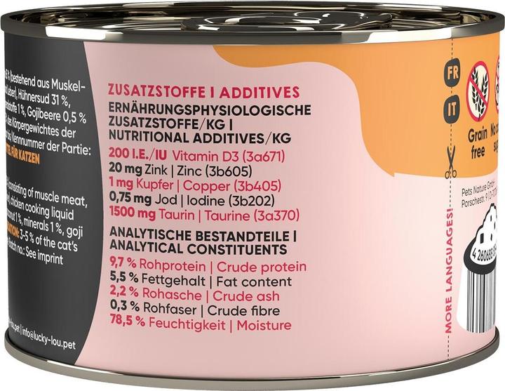 Actual product image Lucky Lou Cat wet food (Adult, 1 pcs., 245 g)